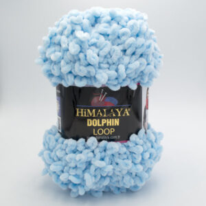 Пряжа плюшева Himalaya Dolphin Loop 112-04 ніжно-блакитний