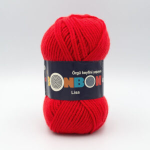 Пряжа Nako Bonbon Lisa 98619 червоний
