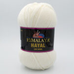 Пряжа Himalaya Hayal Lux Wool 227-01 молочно-белый