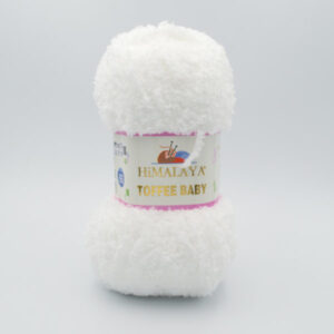 Пряжа плюшева Himalaya Toffee Baby 78101 білий
