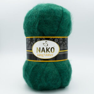 Пряжа Nako King Moher 11288 зеленый