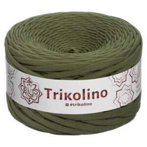 Пряжа трикотажная Trikolino 100м 7-9мм Хаки 400357