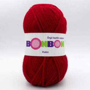 Пряжа Nako Bonbon Kalin 98237 темно-красный
