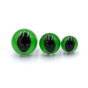 Глазки для игрушек Кошка Рептилия зеленые
