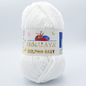 Пряжа плюшевая Himalaya Dolphin Baby белый 80301
