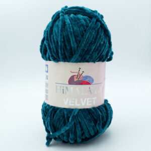 Пряжа плюшева Himalaya Velvet 90048 петроль