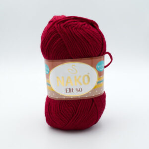 Пряжа Nako Elit 50 298 червоно-бордовий
