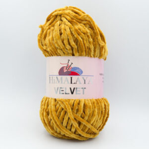 Пряжа плюшевая Himalaya Velvet 90030 горчичный