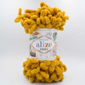 Пряжа Alize Puffy 02 гірчичний