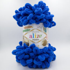 Пряжа Alize Puffy 141 електрик