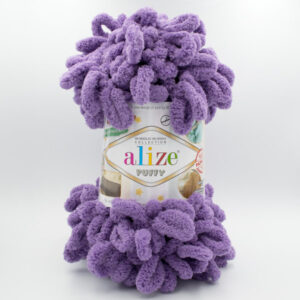 Пряжа Alize Puffy 437 фиолетовый