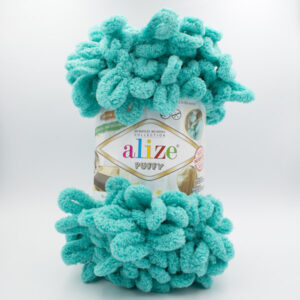 Пряжа Alize Puffy 490 бірюза