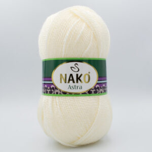 Пряжа Nako Astra 23403 молочный