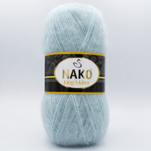 Пряжа Nako King Moher 10471 м’ятно-сірий