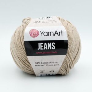 Пряжа YarnArt Jeans 48 бежевый