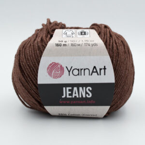Пряжа YarnArt Jeans 70 коричневый