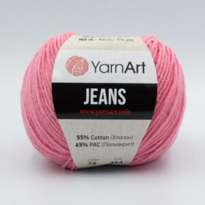Пряжа YarnArt Jeans 78 розовый