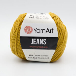 Пряжа YarnArt Jeans 84 горчичный