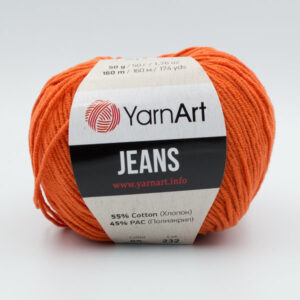 Пряжа YarnArt Jeans 85 рыжий