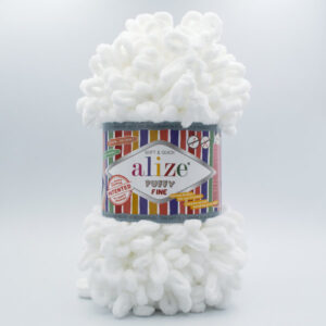 Пряжа Alize Puffy FINE 55 білий