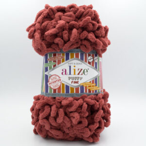Пряжа Alize Puffy FINE 90 терракотовый