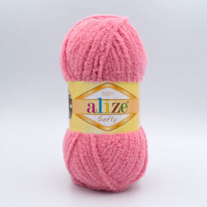 Пряжа Alize Softy 265 розово-коралловый