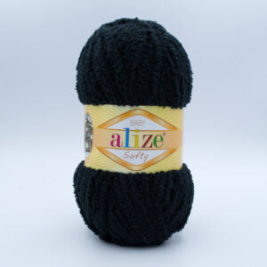 Пряжа Alize Softy 60 чорний