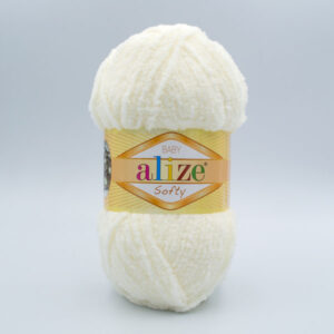 Пряжа Alize Softy 62 молочний