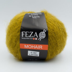 Пряжа Feza Mohair 837 гірчичний