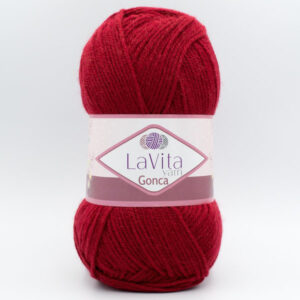 Пряжа LaVita Gonca 3006 темно-червоний