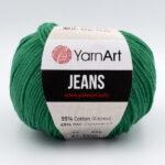 Пряжа YarnArt Jeans 52 зеленый