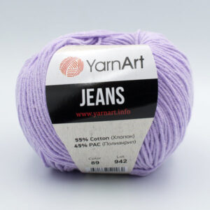 Пряжа YarnArt Jeans 89 светлая лаванда
