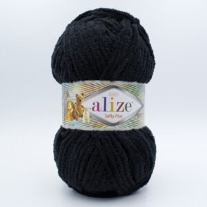 Пряжа Alize Softy Plus 60 чорний