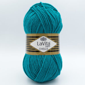 Пряжа LaVita Chells 9606 зелена бірюза