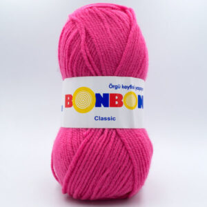 Пряжа Nako Bonbon Classic 98319 яскраво-рожевий