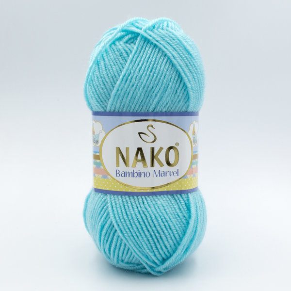 Пряжа Nako Baby Marvel 10535 нежная бирюза