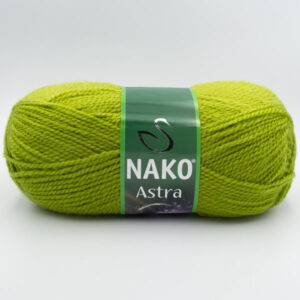 Пряжа Nako Astra 1291 салатово-зелений