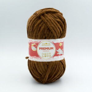 Пряжа плюшевая Premium Yarns Baby Love 366 коричневый