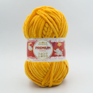 Пряжа плюшевая Premium Yarns Baby Love 368 желто-оранжевый