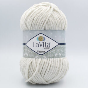 Пряжа LaVita Yarn Velurex 1040 молочно-серый