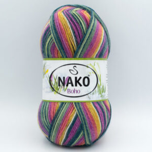 Пряжа Nako Boho 82454 Winter Garden