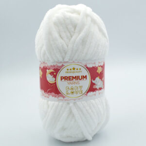 Пряжа плюшевая Premium Yarns Baby Love 363 молочно-белый