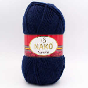 Пряжа Nako Nakolen 148 темно-синий