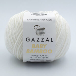 Пряжа Gazzal Baby Bamboo 95227 молочний