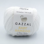 Пряжа Gazzal Baby Bamboo 95228 белый