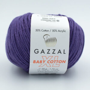 Пряжа Gazzal Baby Cotton XL фиолетовый 3440XL