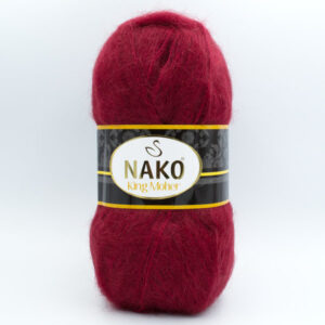 Пряжа Nako King Moher 11279 бордо