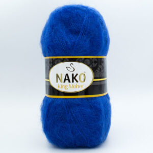 Пряжа Nako King Moher 2927 синий