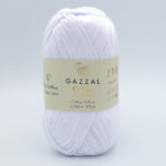 Пряжа Gazzal Giza Matte 5550 білий