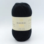 Пряжа Gazzal Giza Matte 5557 чорний